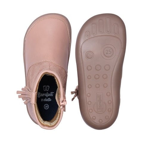 BOTÍN BAREFOOT CON FLECO 1125510 PIEL ROSA - CHETTO - GARÓS