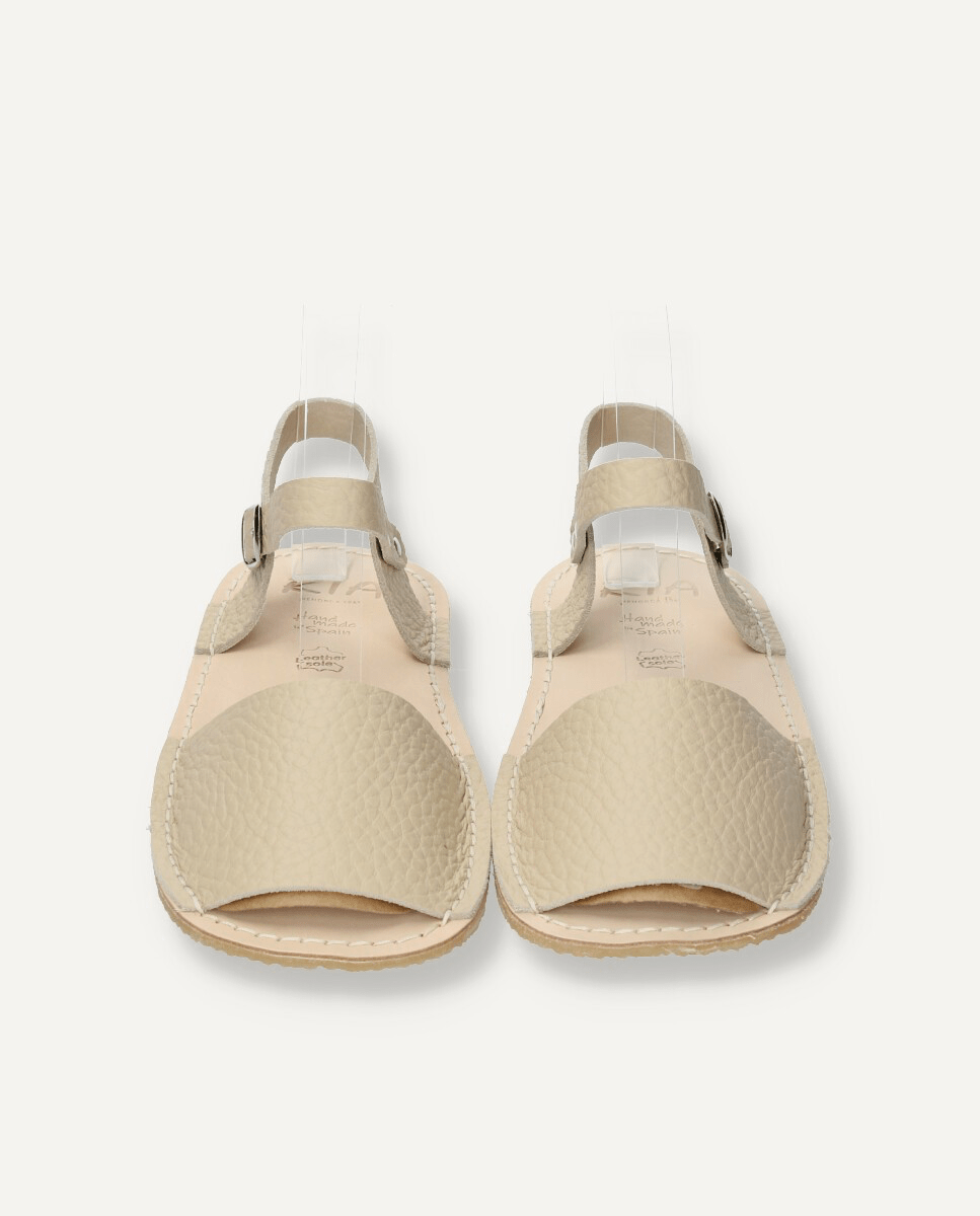 SANDALIA BAREFOOT RIA MENORQUINA ADULTO NIRVANA BEIGE SAHARA - GARÓS