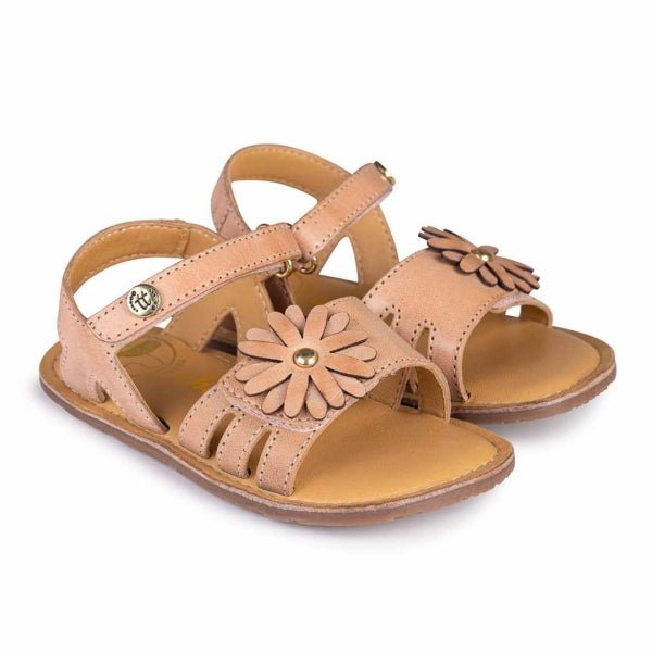 Sandalia infantil barefoot 100% PIEL rosa - GARÓS