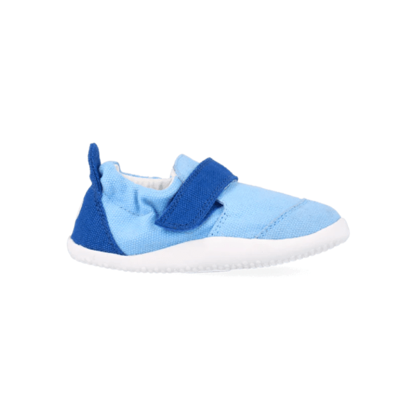 ZAPATILLA RESPETUOSA PRIMEROS PASOS XPLORER GO ORGANIC AZUL - BOBUX - GARÓS