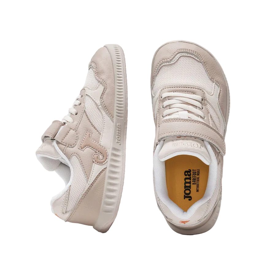 DEPORTIVA BAREFOOT INFANTIL CON VELCRO Y ELÁSTICO 1448  JUNIOR  COMBI CAMEL  - JOMA