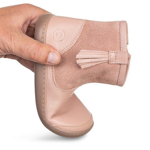 BOTÍN BAREFOOT CON FLECO 1125510 PIEL ROSA - CHETTO
