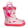 BOTA DE AGUA BAREFOOT CON AGARRADOR FLAMENCO GOMA  ROSA - CHETTO