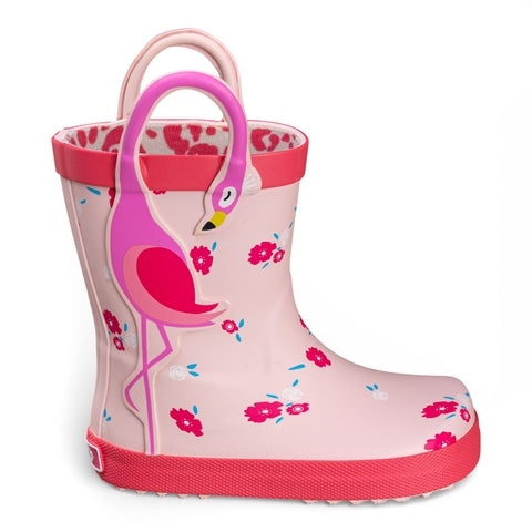 BOTA DE AGUA BAREFOOT CON AGARRADOR FLAMENCO GOMA  ROSA - CHETTO
