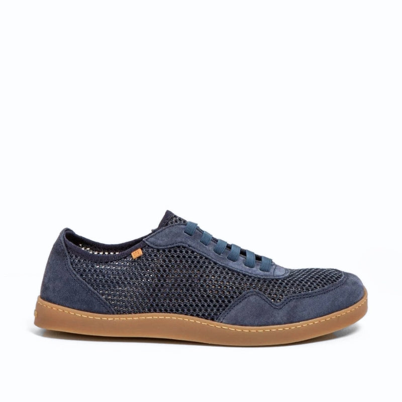 DEPORTIVA PERFORADA  ADULTO BAREFOOT N5914 ORIGEN PIEL Y TEJIDO AZUL NAVY - EL NATURALISTA