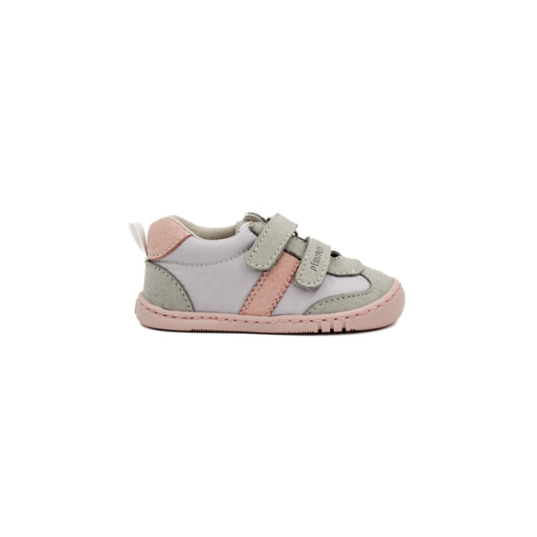 DEPORTIVA RESPETUOSA INFANTIL PF174 PIEL Y NYLON PIRUFLEX GRIS