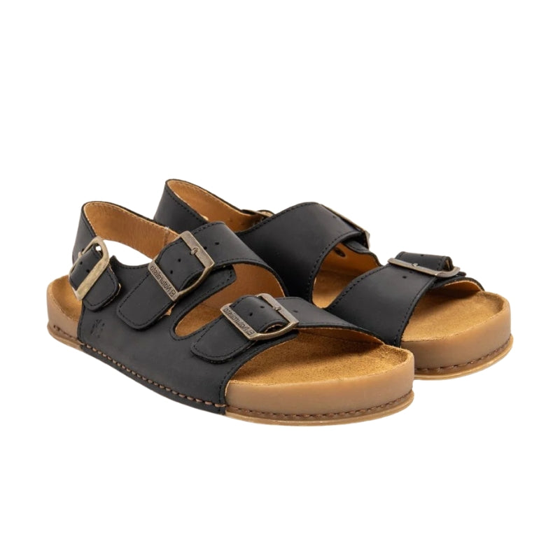 SANDALIA BAREFOOT ADULTO N6001 HORIZON ARIZONA PIEL NEGRA- EL NATURALISTA