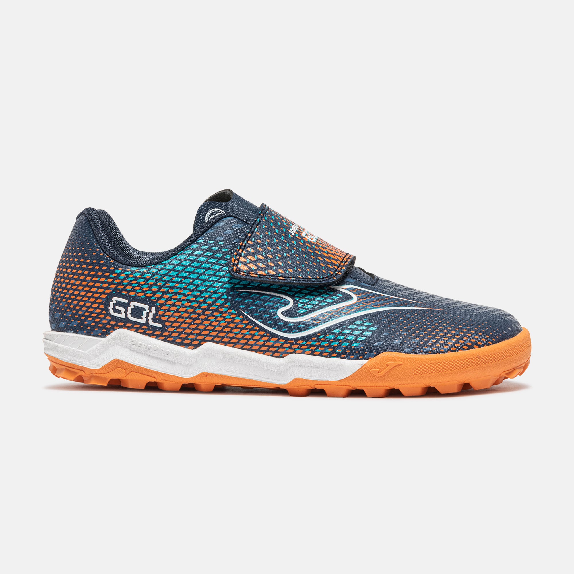 DEPORTIVA MULTITACO BAREFOOT JUNIOR  VELCRO GOL 2603 MARINO Y NARANJA - JOMA