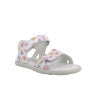 SANDALIA  BAREFOOT INFANTIL 1416933 PIEL BLANCA Y ROSA CORAZONES  - PRIMIGI