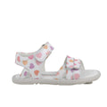 SANDALIA  BAREFOOT INFANTIL 1416933 PIEL BLANCA Y ROSA CORAZONES  - PRIMIGI