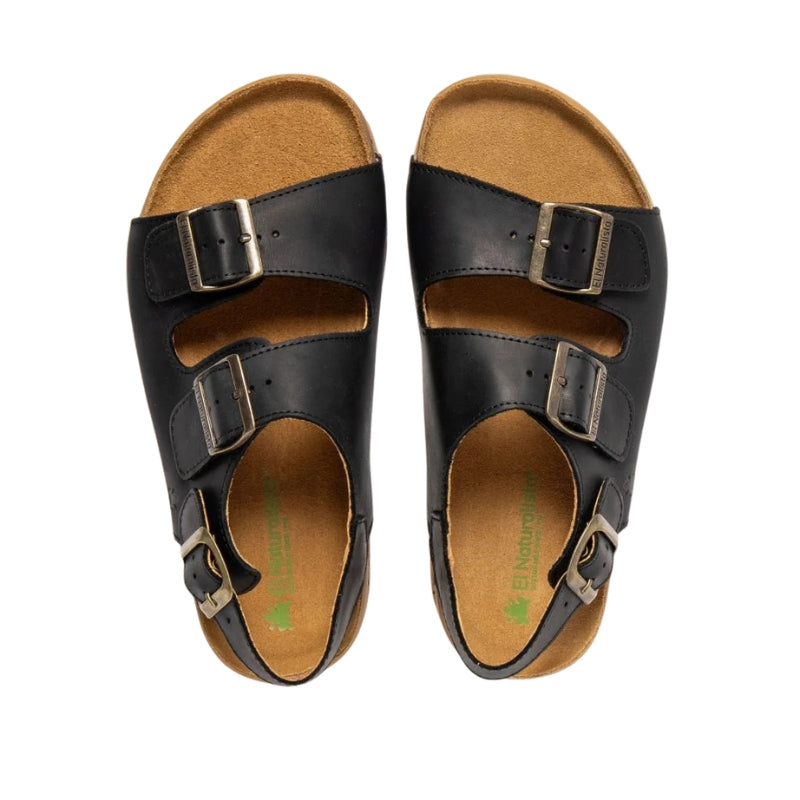 SANDALIA BAREFOOT ADULTO N6001 HORIZON ARIZONA PIEL NEGRA- EL NATURALISTA
