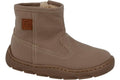BOTA RESPETUOSA INFANTIL CON FORRO DE BORREGO EL NOBUCK LAVABLE FORRO BORREGO TAUPE - ANDANINES