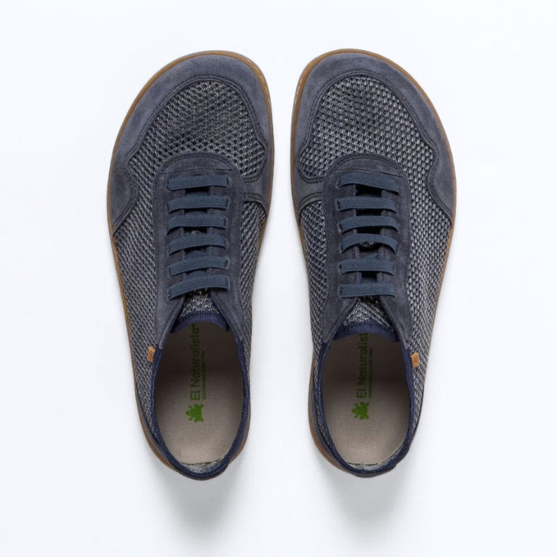 DEPORTIVA PERFORADA  ADULTO BAREFOOT N5914 ORIGEN PIEL Y TEJIDO AZUL NAVY - EL NATURALISTA