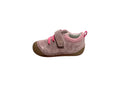 ZAPATO RESPETUOSO PRIMEROS PASOS CON VELCRO Y ELÁSTICO PIEL ROSA GATEAFLEX - ANDANINES