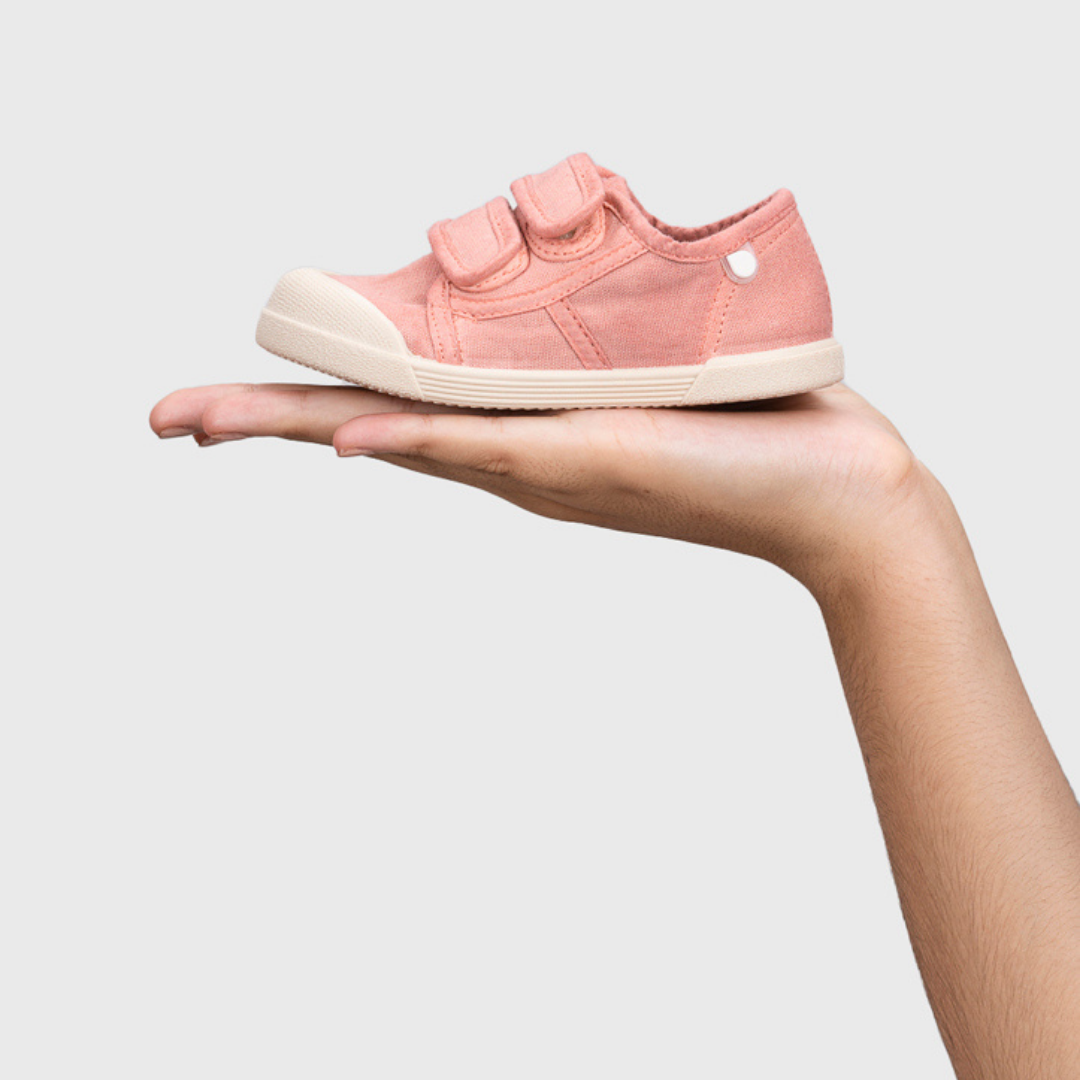 DEPORTIVA INFANTIL BAREFOOT MEDIUM LONA VELCRO NUEVO ROSA - IGOR