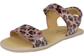 SANDALIA RESPETUOSA INFANTIL CON DOBLE VELCRO ANIMAL PRINT PIEL ROSA CON BRILLO (T.30-35)- ANDANINES