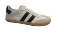 DEPORTIVA BAREFOOT ADULTO CON CORDONES "SAMBA"  PIEL BLANCO Y NEGRO  - CHETTO