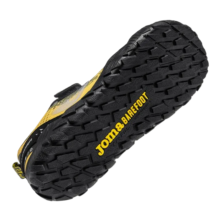 DEPORTIVA BAREFOOT JUNIOR  VELCRO Y ELÁSTICO TUNDRA 2601 NEGRO - JOMA