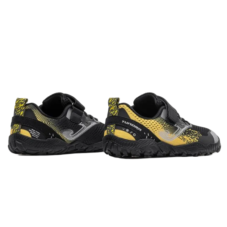 DEPORTIVA BAREFOOT JUNIOR  VELCRO Y ELÁSTICO TUNDRA 2601 NEGRO - JOMA