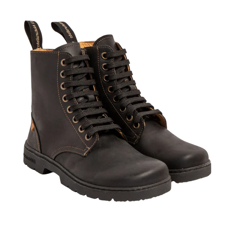BOTA CON CORDONES BAREFOOT ADULTO N5264 ARIZONA NEGRA NOMADA - EL NATURALISTA