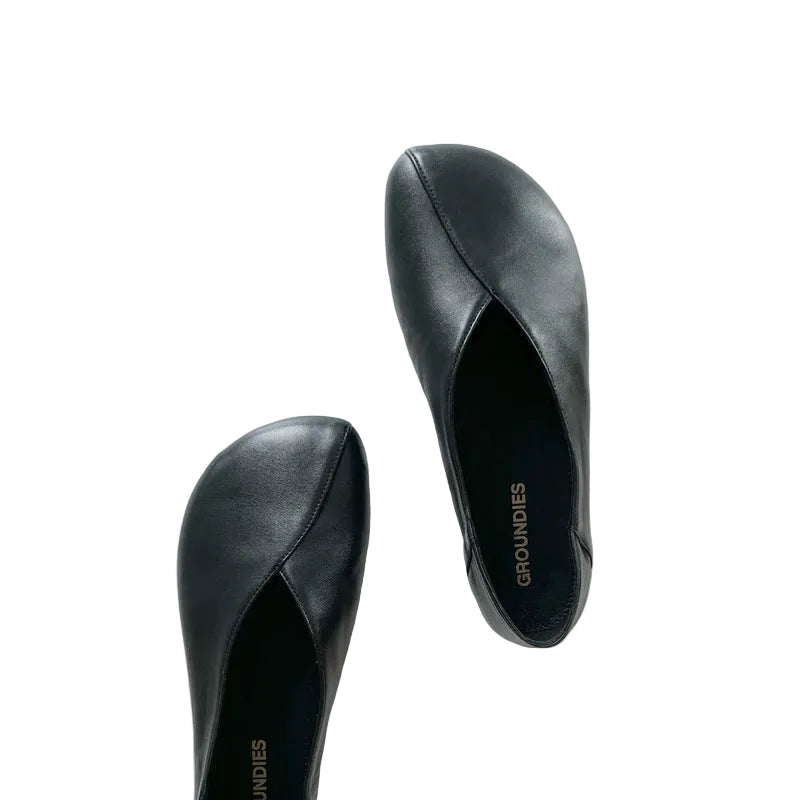 MERCEDITA BAREFOOT MUJER CURVE PIEL NEGRO - GROUNDIES
