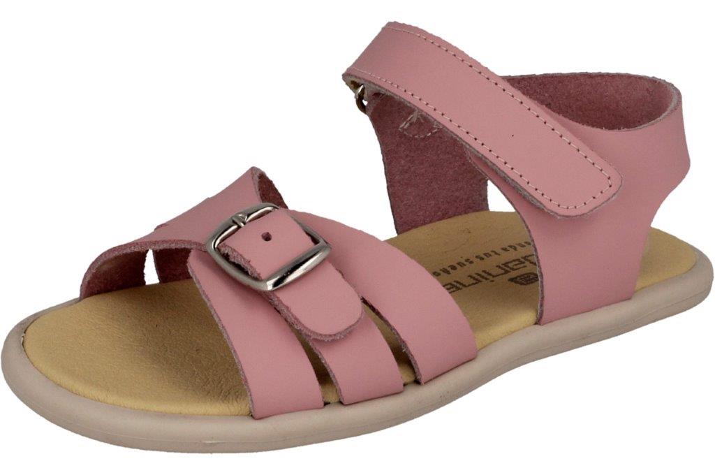 SANDALIA RESPETUOSA INFANTIL CON VELCRO HEBILLA  PIEL ROSA - ANDANINES
