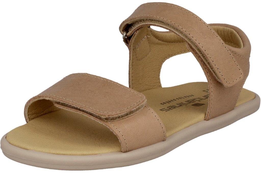 SANDALIA RESPETUOSA INFANTIL CON DOBLE VELCRO PIEL NUDE  - ANDANINES