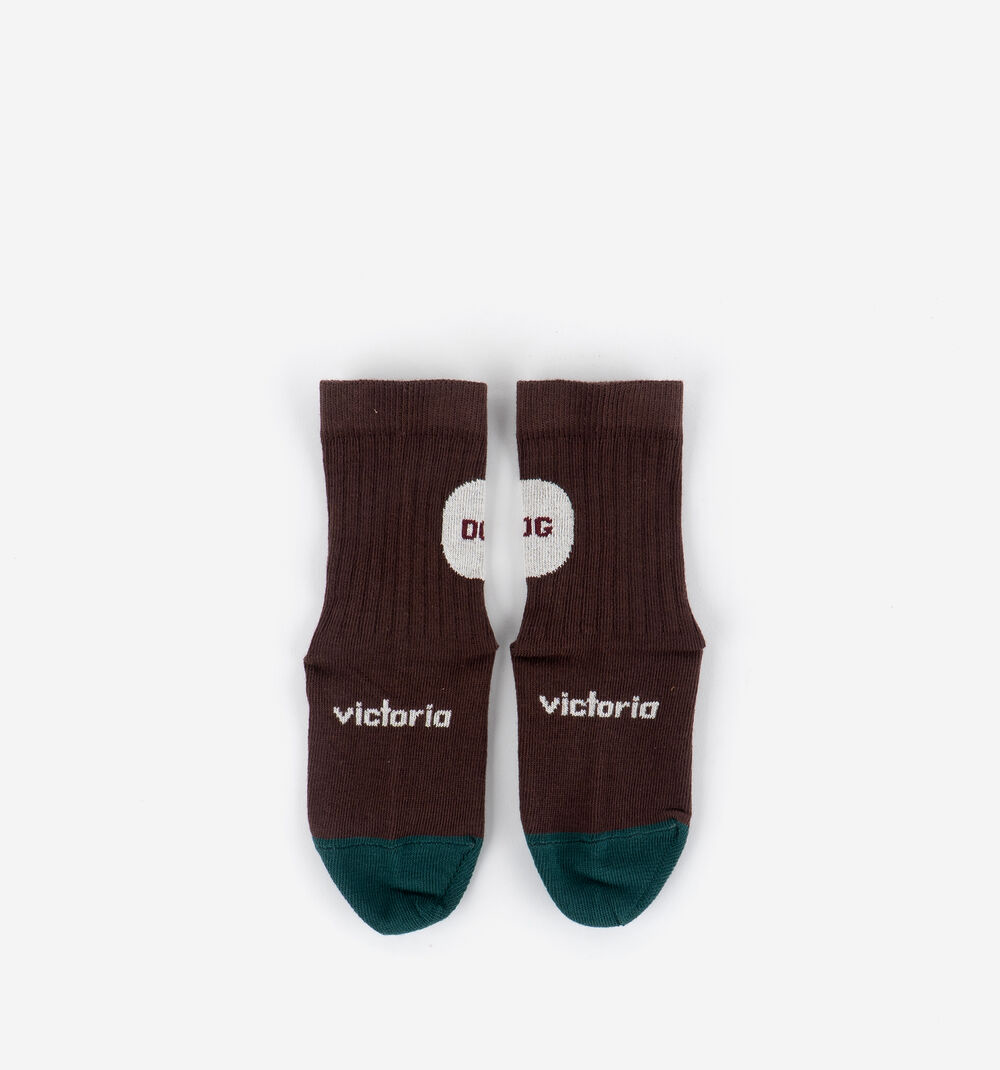 CALCETIN BAREFOOT INFANTIL DOG ALGODÓN MARRÓN - VICTORIA