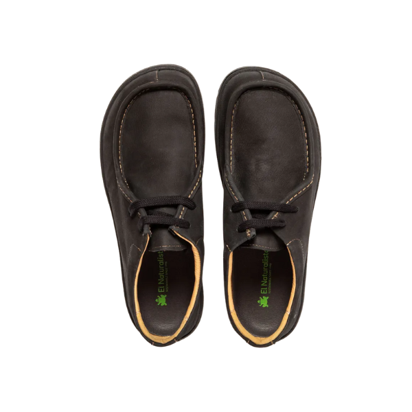 ZAPATO RESPETUOSO CON CORDONES ADULTO N5265 PLEASANT BLACK  NOMADA - EL NATURALISTA