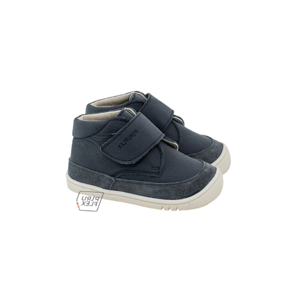 BOTÍN RESPETUOSO BEBE PF189 PIEL AZUL - PIRUFLEX