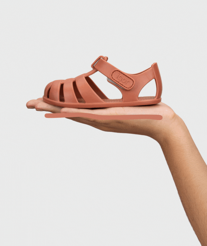 SANDALIA CANGREJERA BAREFOOT NEMO TERRACOTA - IGOR