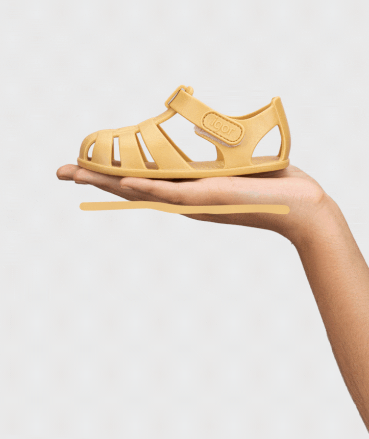 SANDALIA CANGREJERA BAREFOOT NEMO AMARILLO DIJON - IGOR