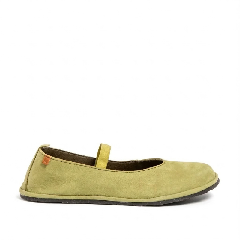 MERCEDITAS BAREFOOT ADULTO N5670 NOBUCK BARE PIEL VERDE  - EL NATURALISTA