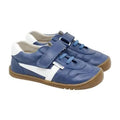 DEPORTIVA  BAREFOOT CON VELCRO Y ELASTICO PF197-4 PIEL AZUL IRIS- PIRUFLEX