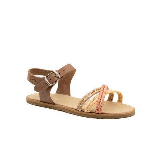 SANDALIA BAREFOOT FLEXI NENS 5122-LI PIEL AFRICA VELCRO MARRÓN