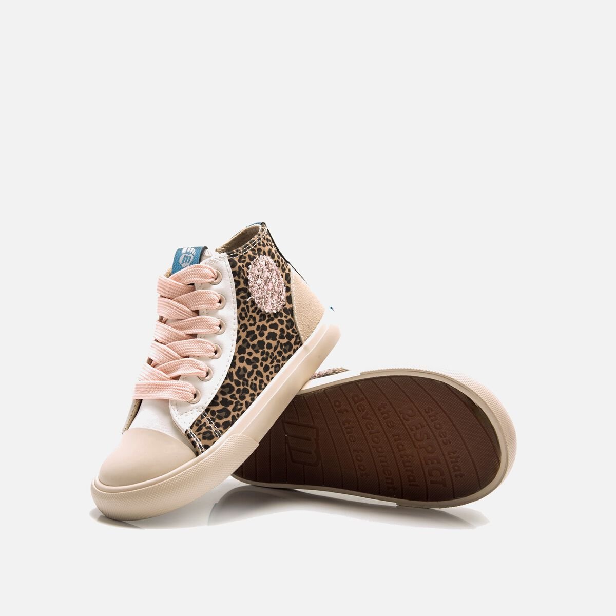 BOTÍN DEPORTIVO BAREFOOT 49322 LEOPARDO Y BLANCO- MUSTANG FREE