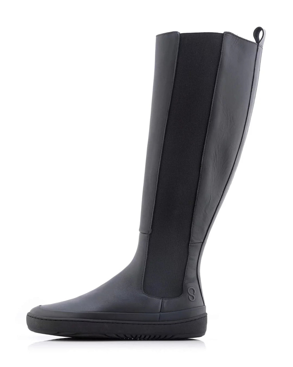 BOTA ALTA BAREFOOT HARPER PIEL NEGRA - SHAPEN - GARÓS