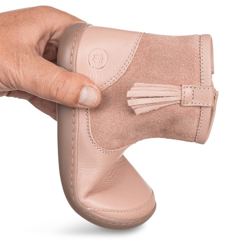 BOTA BAREFOOT CON FLECO 1125510 PIEL ROSA - CHETTO - GARÓS