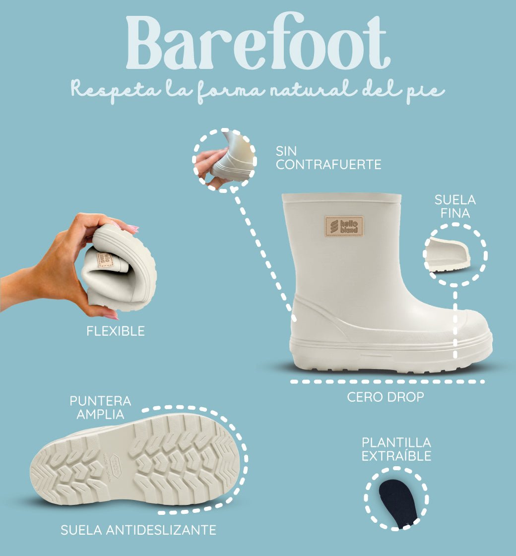BOTA DE AGUA BAREFOOT EVEREST ROSA - HELLO BLAND - GARÓS
