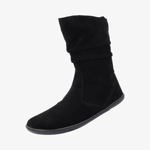 BOTA DE CAÑA BAJA BAREFOOT PLUS MUJER ODESSA ANTE NEGRO - GROUNDIES - GARÓS