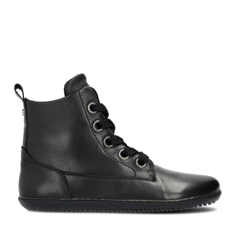 BOTA DE CORDONES BAREFOOT PLUS MUJER SALZBURG PIEL NEGRO - GROUNDIES - GARÓS