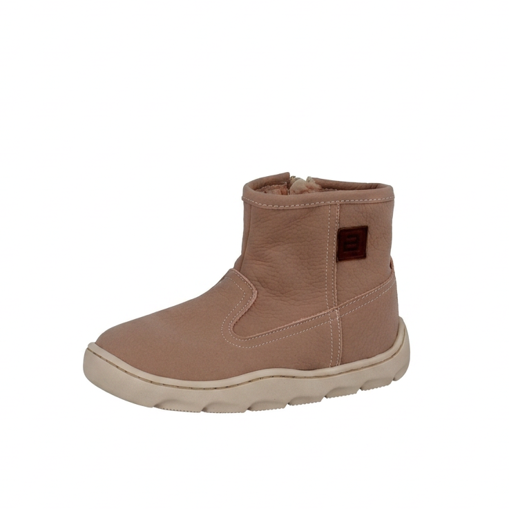 BOTA RESPETUOSA INFANTIL CON FORRO DE BORREGO EL NOBUCK LAVABLE FORRO BORREGO ROSA - ANDANINES