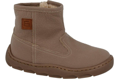 BOTA RESPETUOSA INFANTIL CON FORRO DE BORREGO EL NOBUCK LAVABLE FORRO BORREGO TAUPE - ANDANINES - GARÓS