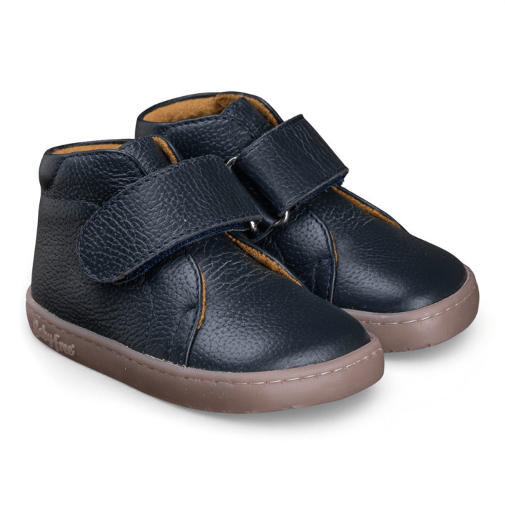 BOTÍN BAREFOOT 1126503 CON VELCRO PIEL AZUL - CHETTO - GARÓS