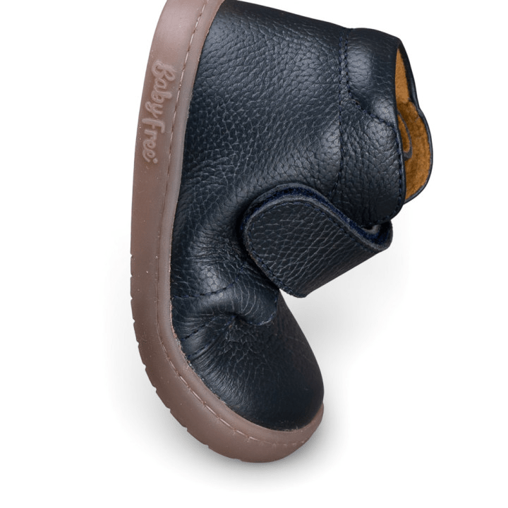 BOTÍN BAREFOOT 1126503 CON VELCRO PIEL AZUL - CHETTO - GARÓS