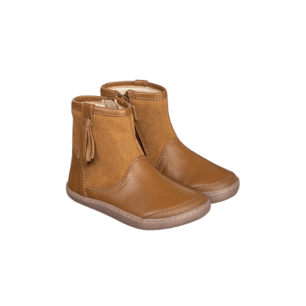 BOTÍN BAREFOOT CON FLECO 1125510 PIEL CAMEL - CHETTO - GARÓS