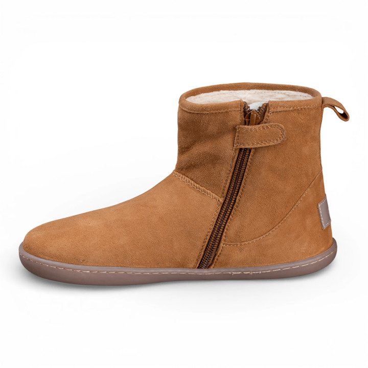 BOTÍN BAREFOOT JUNIO 1126545 FORRO INTERIOR DE PELO SERRAJE CAMEL - CHETTO - GARÓS