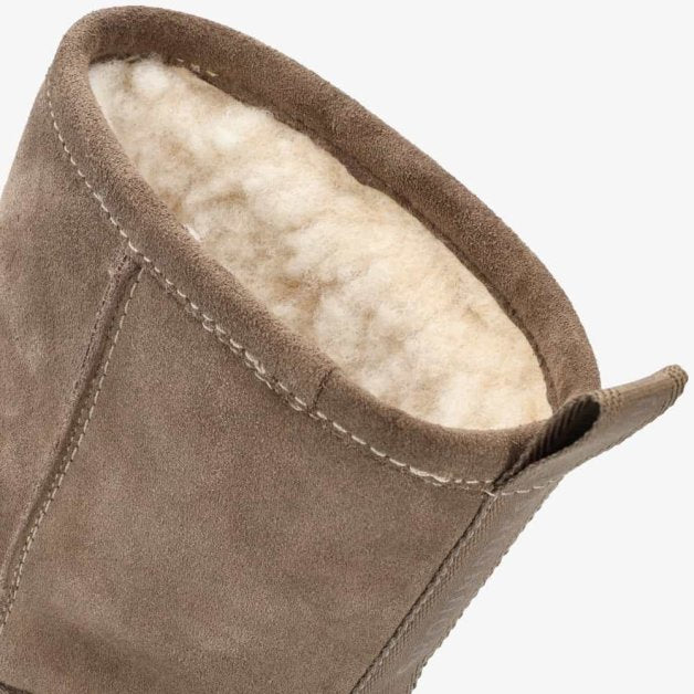 BOTÍN BAREFOOT MUJER COZY 2.0 PIEL TAUPE - GROUNDIES - GARÓS