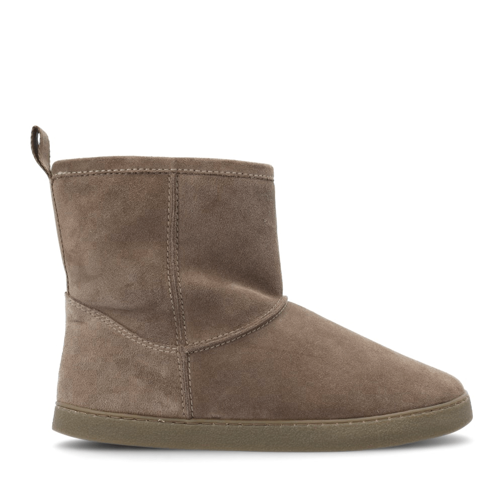 BOTÍN BAREFOOT MUJER COZY 2.0 PIEL TAUPE - GROUNDIES - GARÓS