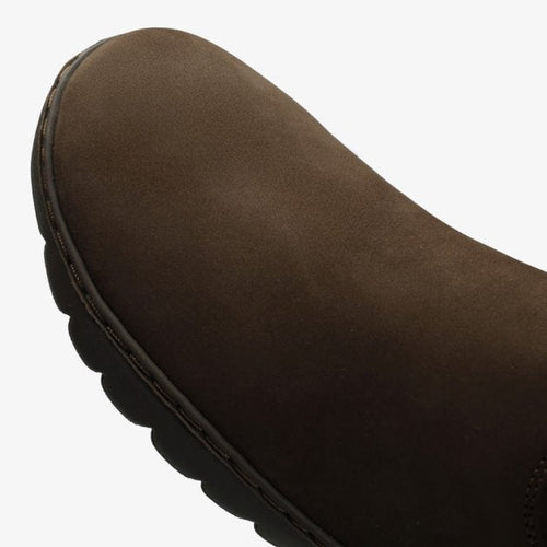 BOTÍN BAREFOOT MUJER PHOENIX 2.0 PIEL MARRON CHOCOLATE - GROUNDIES - GARÓS